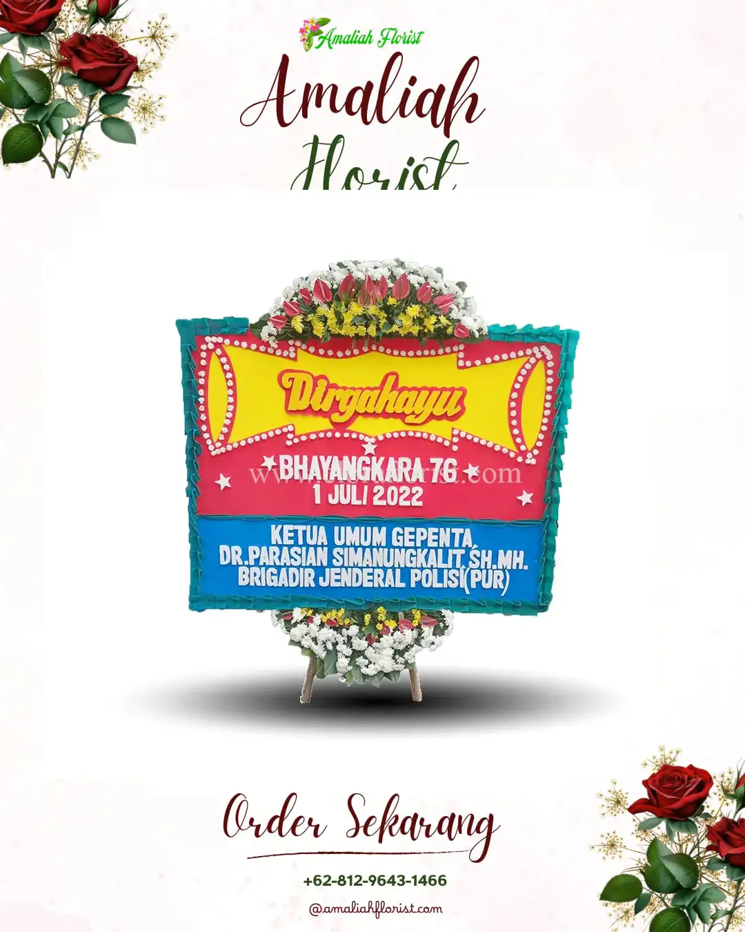 Papan Bunga HUT Ulang Tahun Bandar Pusaka